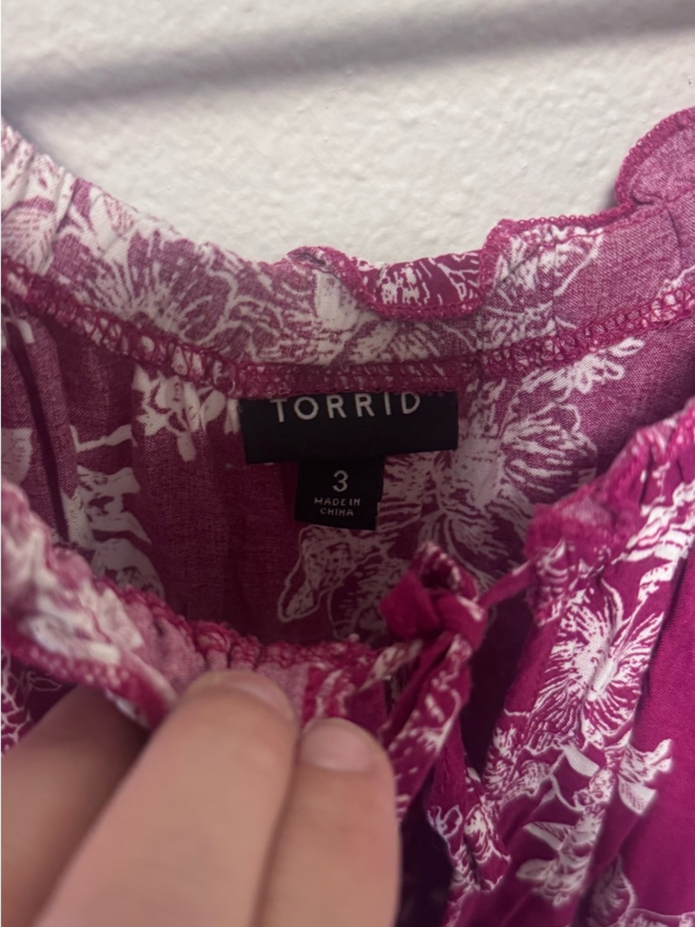 EUC torrid Berry Floral Challis Slit Maxi Dress - Size 3 - Picture 6 of 12